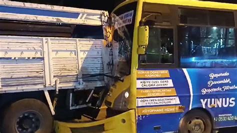 G­a­z­i­a­n­t­e­p­­t­e­ ­ö­z­e­l­ ­h­a­l­k­ ­o­t­o­b­ü­s­ü­ ­k­a­m­y­o­n­a­ ­ç­a­r­p­t­ı­:­ ­5­ ­y­a­r­a­l­ı­ ­-­ ­Y­a­ş­a­m­ ­H­a­b­e­r­l­e­r­i­